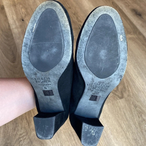 Eileen Fisher Marcy Suede Bootie with Stretch Knit size 6 - Picture 11 of 16